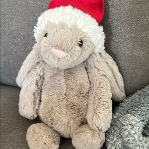 Jellycat Tan Bunny with White Tail